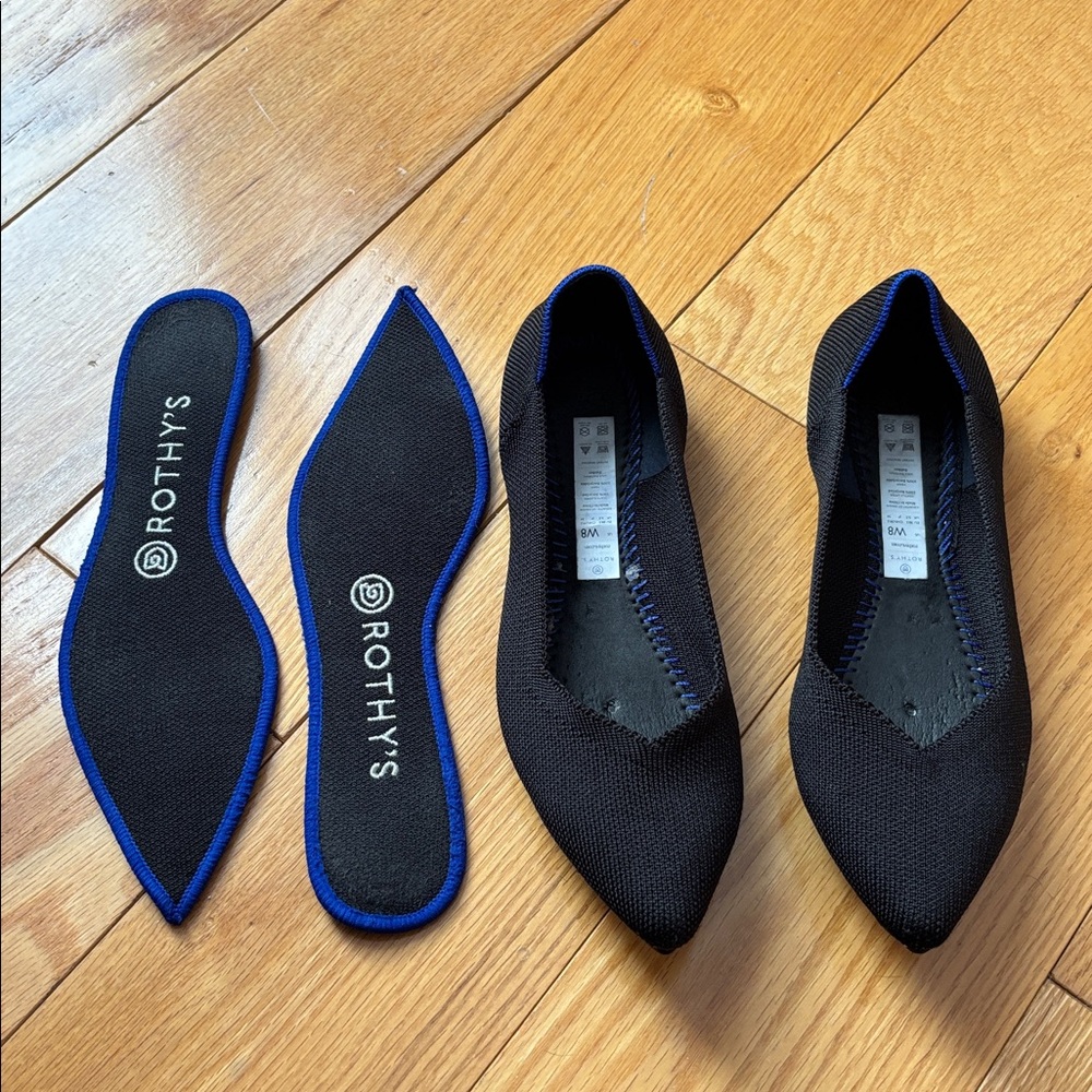Rothy’s The Point ll shoe in black sz 8 - Picture 7 of 13